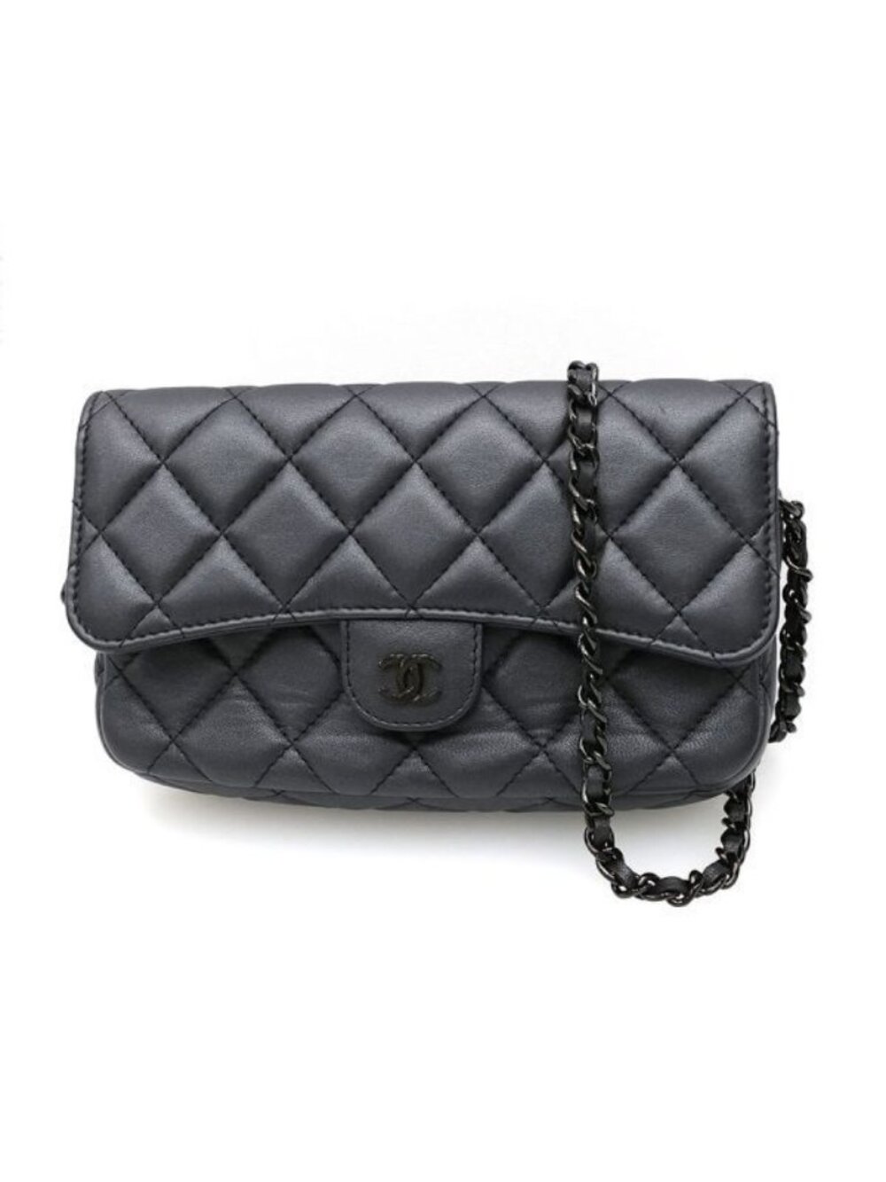 Chanel Quilted Chain Wallet Shoulder Bag
